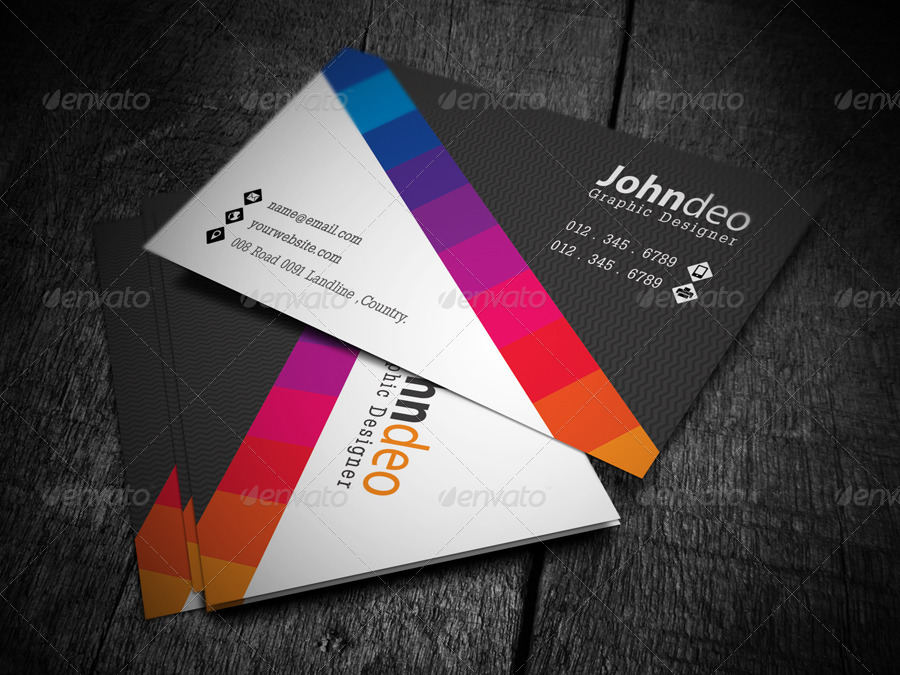 Color Business Card by axnorpix GraphicRiver